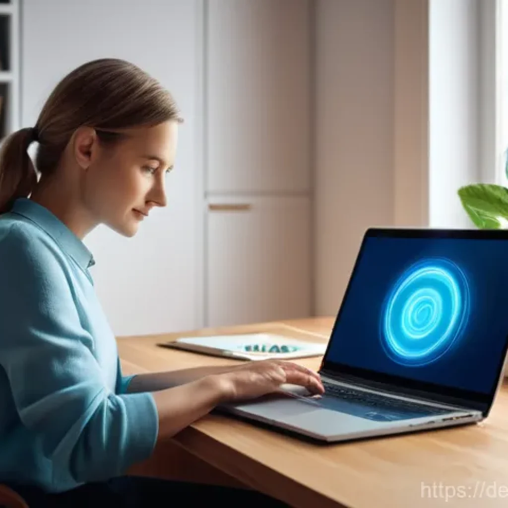 데이터 암호화로 보안 강화하는 방법 - **Prompt:** A medium shot of a focused, confident person, appearing to be in their late 20s to early...