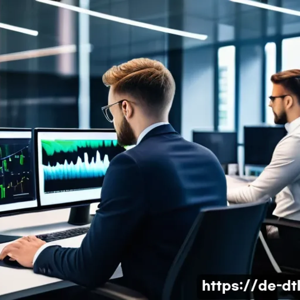 데이터 손실 방지를 위한 비상 대응 계획 - A modern office environment in Germany, showing a diverse team of IT professionals conducting a vuln...